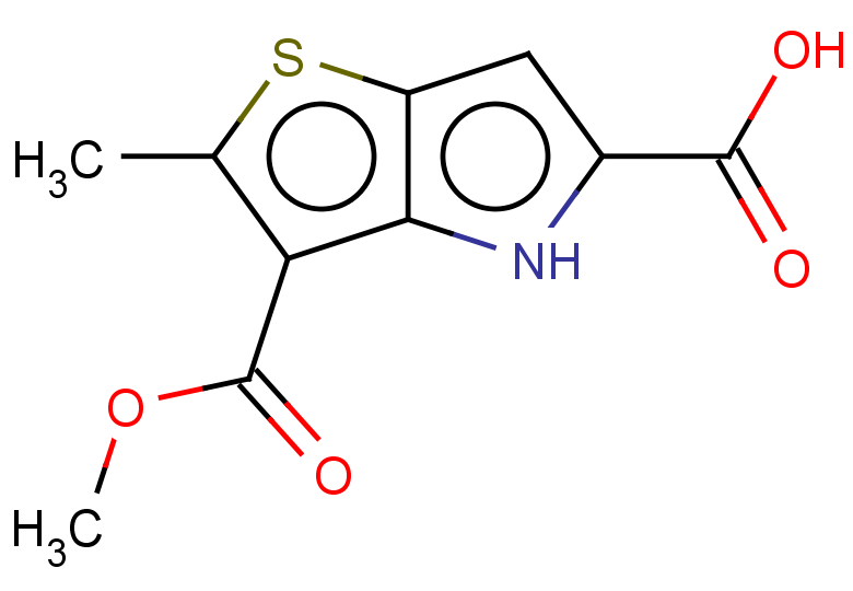 3-(methoxycarbonyl)-2-methyl-4H-thieno[3,2-b]pyrrole-5-carboxylic acid