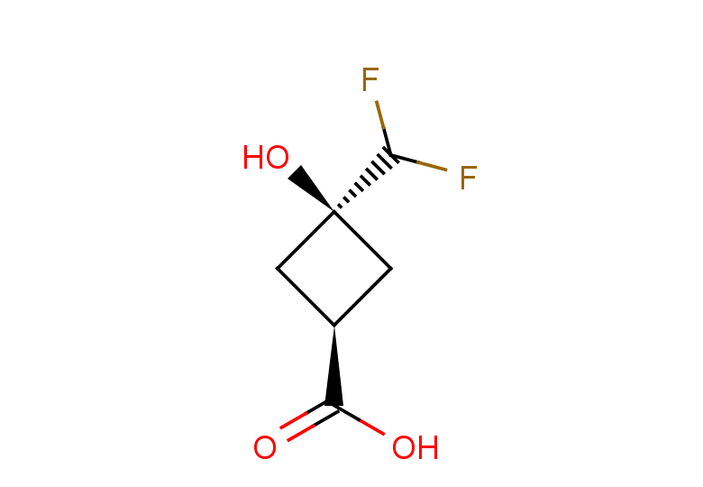 rac-(1s,3s)-3-(difluoromethyl)-3-hydroxycyclobutane-1-carboxylic acid, trans