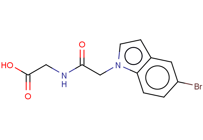 2-[2-(5-bromo-1H-indol-1-yl)acetamido]acetic acid