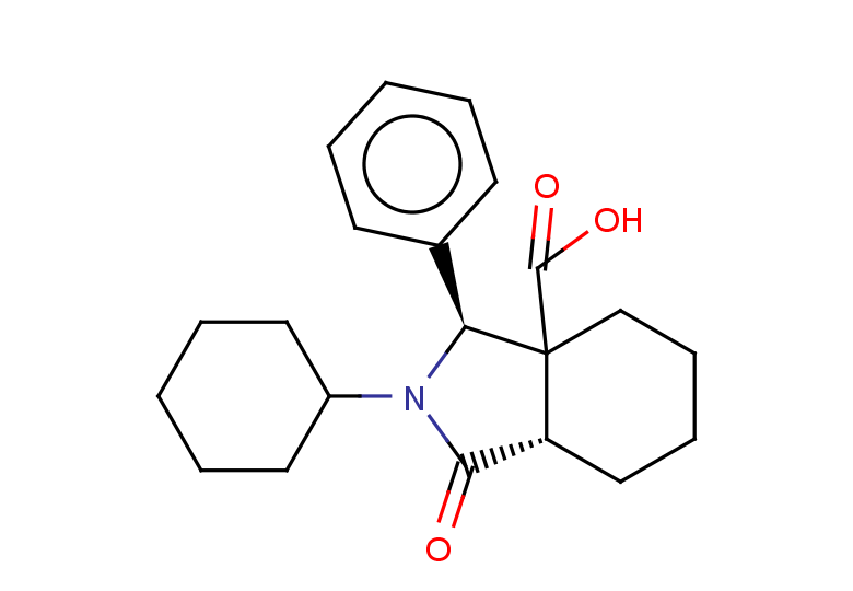 rac-(3R,7aR)-2-cyclohexyl-1-oxo-3-phenyl-octahydro-1H-isoindole-3a-carboxylic acid