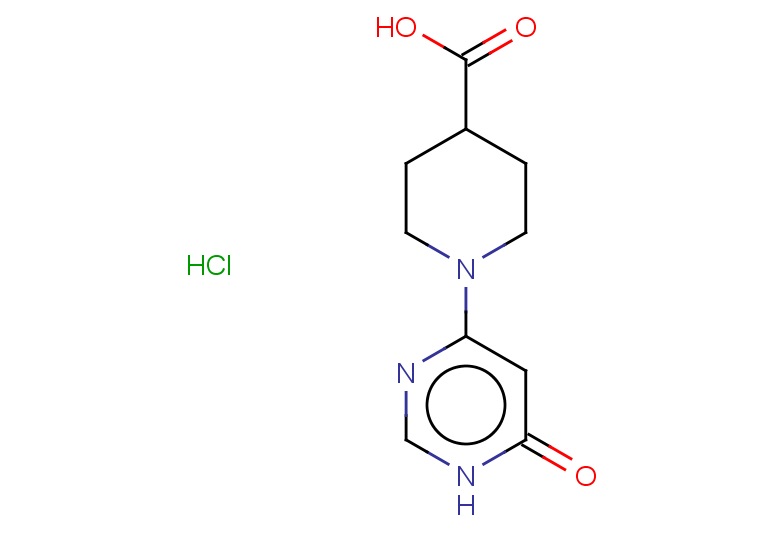 1-(6-oxo-1,6-dihydropyrimidin-4-yl)piperidine-4-carboxylic acid hydrochloride