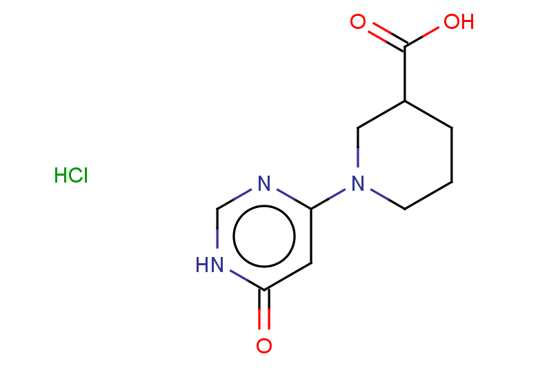 1-(6-oxo-1,6-dihydropyrimidin-4-yl)piperidine-3-carboxylic acid hydrochloride