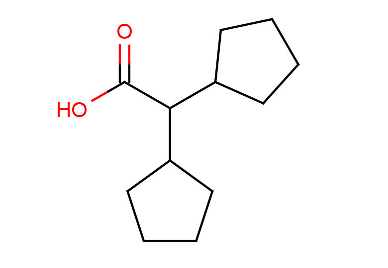 2,2-dicyclopentylacetic acid