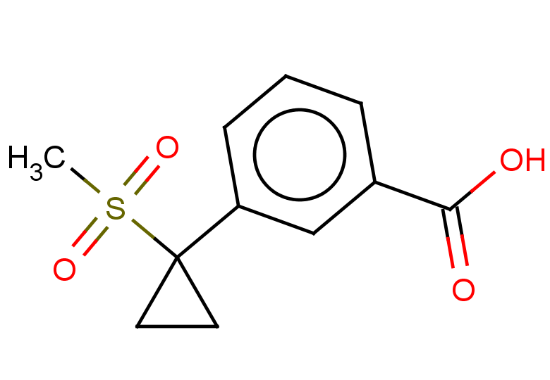 3-(1-methanesulfonylcyclopropyl)benzoic acid
