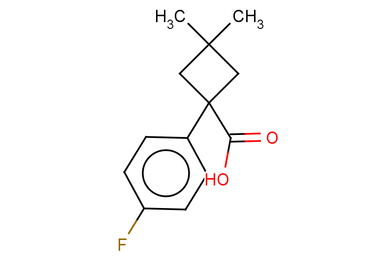 1-(4-fluorophenyl)-3,3-dimethylcyclobutane-1-carboxylic acid