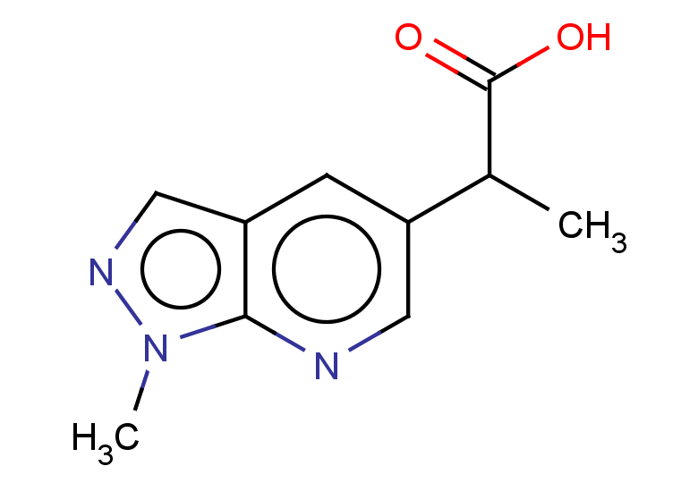 2-{1-methyl-1H-pyrazolo[3,4-b]pyridin-5-yl}propanoic acid