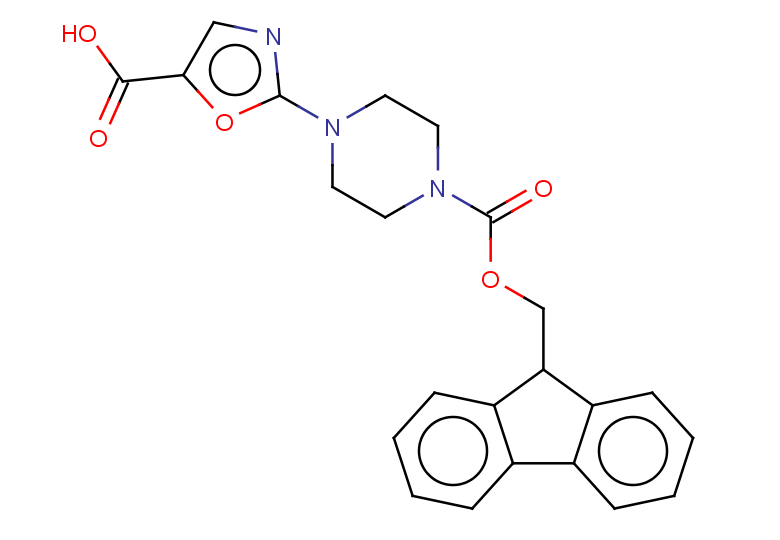 2-(4-{[(9H-fluoren-9-yl)methoxy]carbonyl}piperazin-1-yl)-1,3-oxazole-5-carboxylic acid