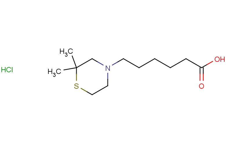 6-(2,2-dimethylthiomorpholin-4-yl)hexanoic acid hydrochloride