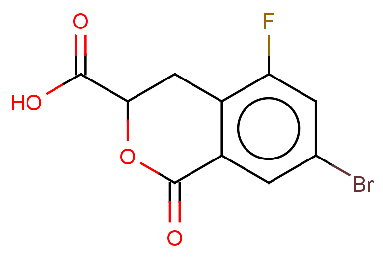 7-bromo-5-fluoro-1-oxo-3,4-dihydro-1H-2-benzopyran-3-carboxylic acid