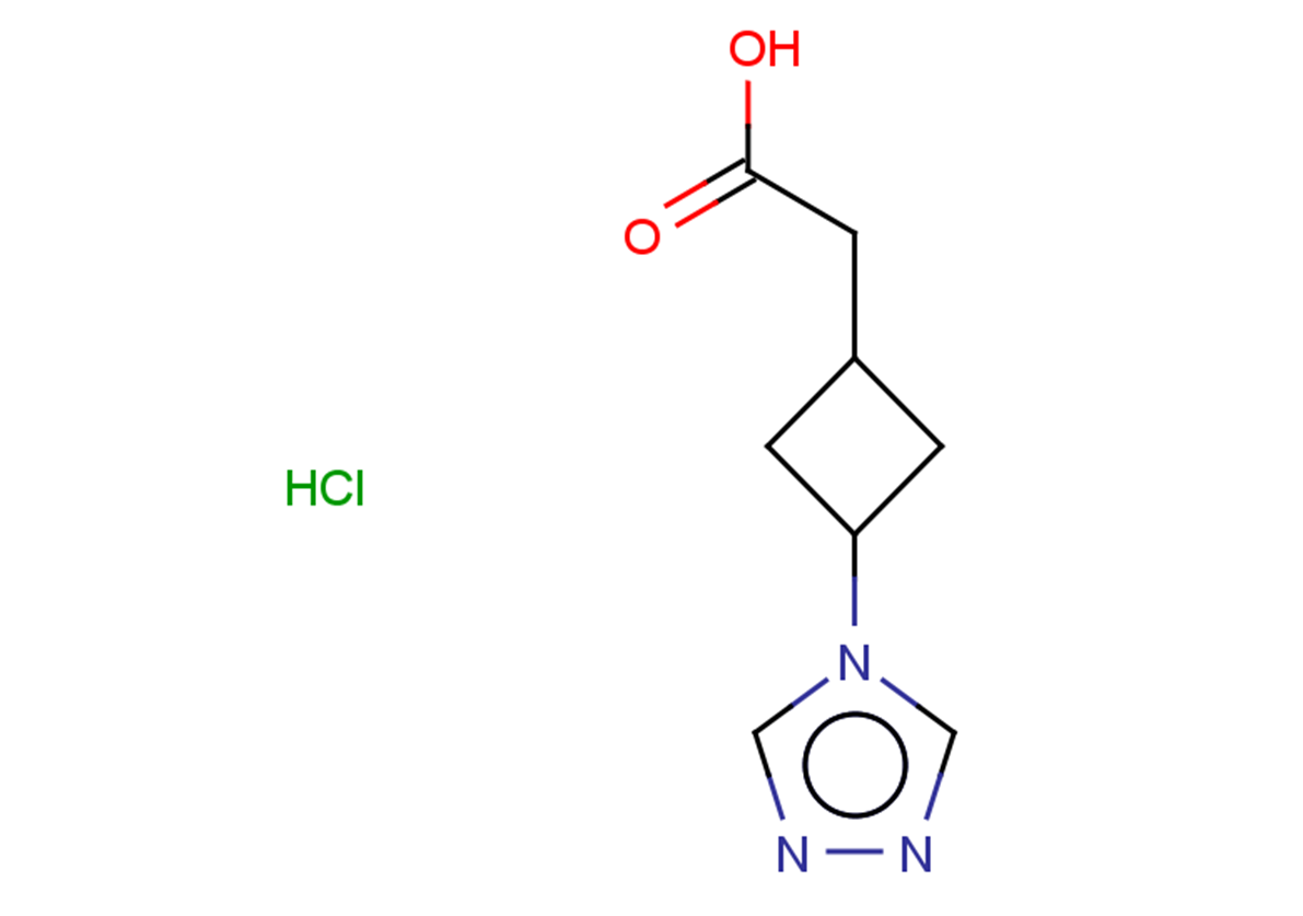 2-[3-(4H-1,2,4-triazol-4-yl)cyclobutyl]acetic acid hydrochloride, Mixture of diastereomers