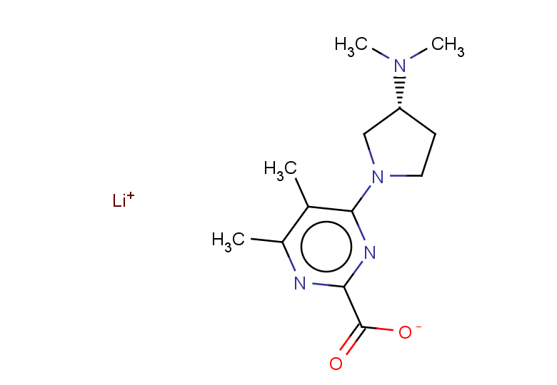lithium(1+) ion 4-[(3R)-3-(dimethylamino)pyrrolidin-1-yl]-5,6-dimethylpyrimidine-2-carboxylate