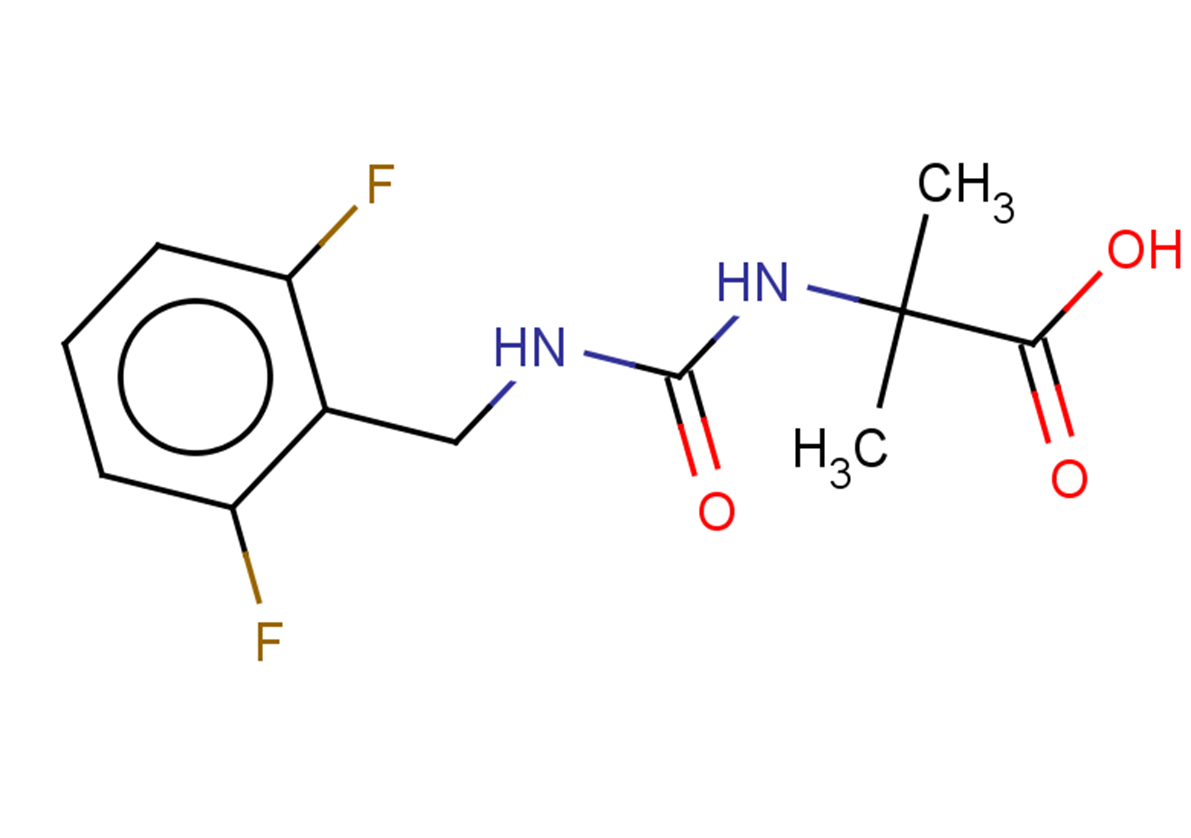 2-({[(2,6-difluorophenyl)methyl]carbamoyl}amino)-2-methylpropanoic acid