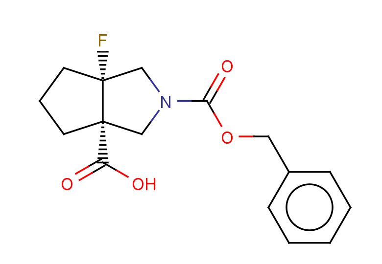 rac-(3aR,6aS)-2-[(benzyloxy)carbonyl]-6a-fluoro-octahydrocyclopenta[c]pyrrole-3a-carboxylic acid, cis