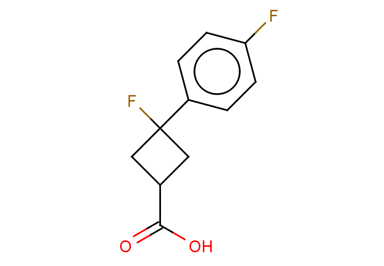 3-fluoro-3-(4-fluorophenyl)cyclobutane-1-carboxylic acid
