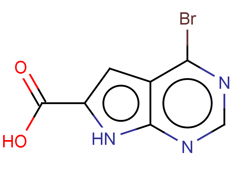 4-bromo-7H-pyrrolo[2,3-d]pyrimidine-6-carboxylic acid