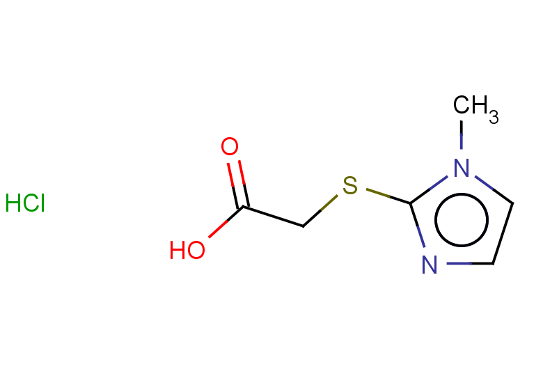 2-[(1-methyl-1H-imidazol-2-yl)sulfanyl]acetic acid hydrochloride