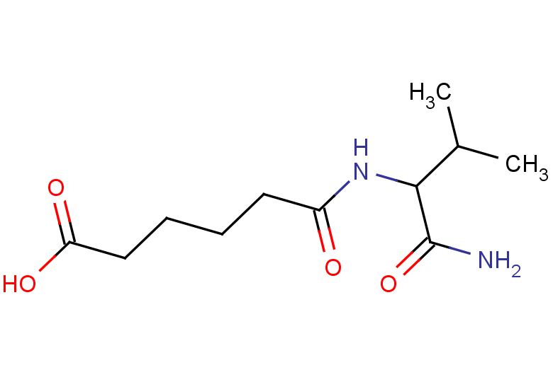 5-[(1-carbamoyl-2-methylpropyl)carbamoyl]pentanoic acid