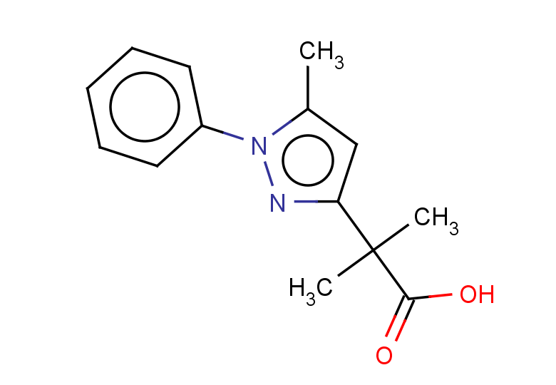 2-methyl-2-(5-methyl-1-phenyl-1H-pyrazol-3-yl)propanoic acid