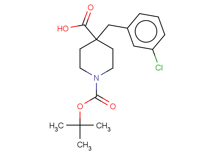 1-[(tert-butoxy)carbonyl]-4-[(3-chlorophenyl)methyl]piperidine-4-carboxylic acid