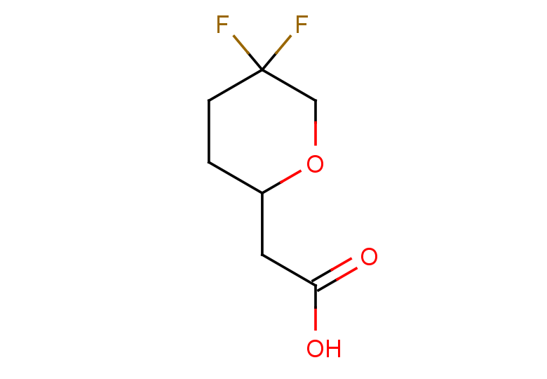 2-(5,5-difluorooxan-2-yl)acetic acid