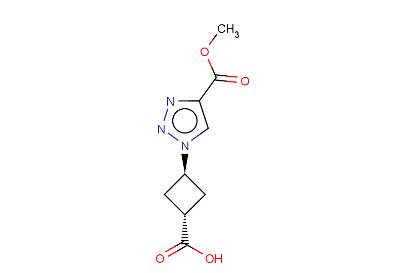 rac-(1r,3r)-3-[4-(methoxycarbonyl)-1H-1,2,3-triazol-1-yl]cyclobutane-1-carboxylic acid, trans