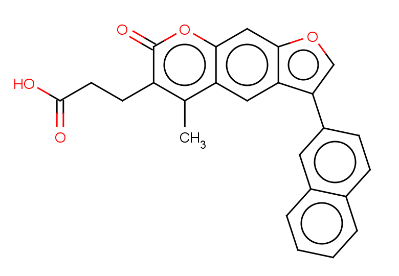 3-[5-methyl-3-(naphthalen-2-yl)-7-oxo-7H-furo[3,2-g]chromen-6-yl]propanoic acid