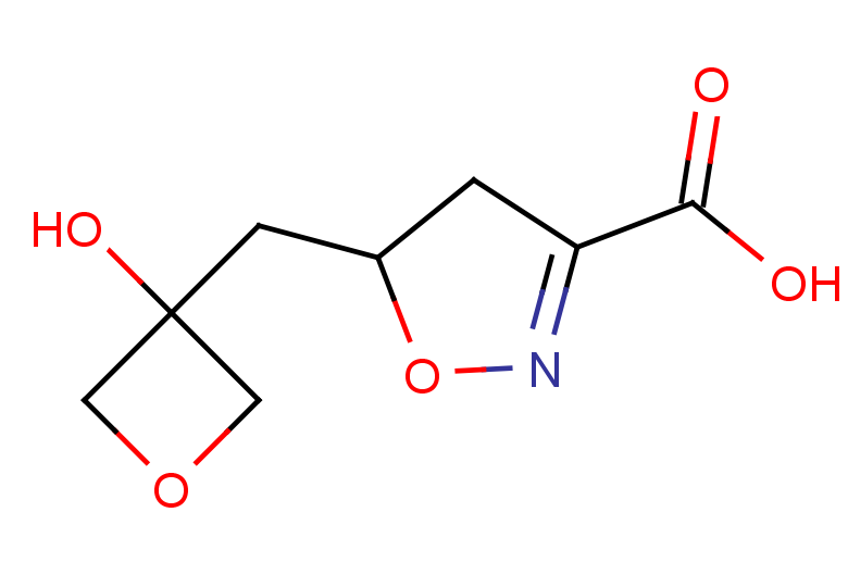5-[(3-hydroxyoxetan-3-yl)methyl]-4,5-dihydro-1,2-oxazole-3-carboxylic acid