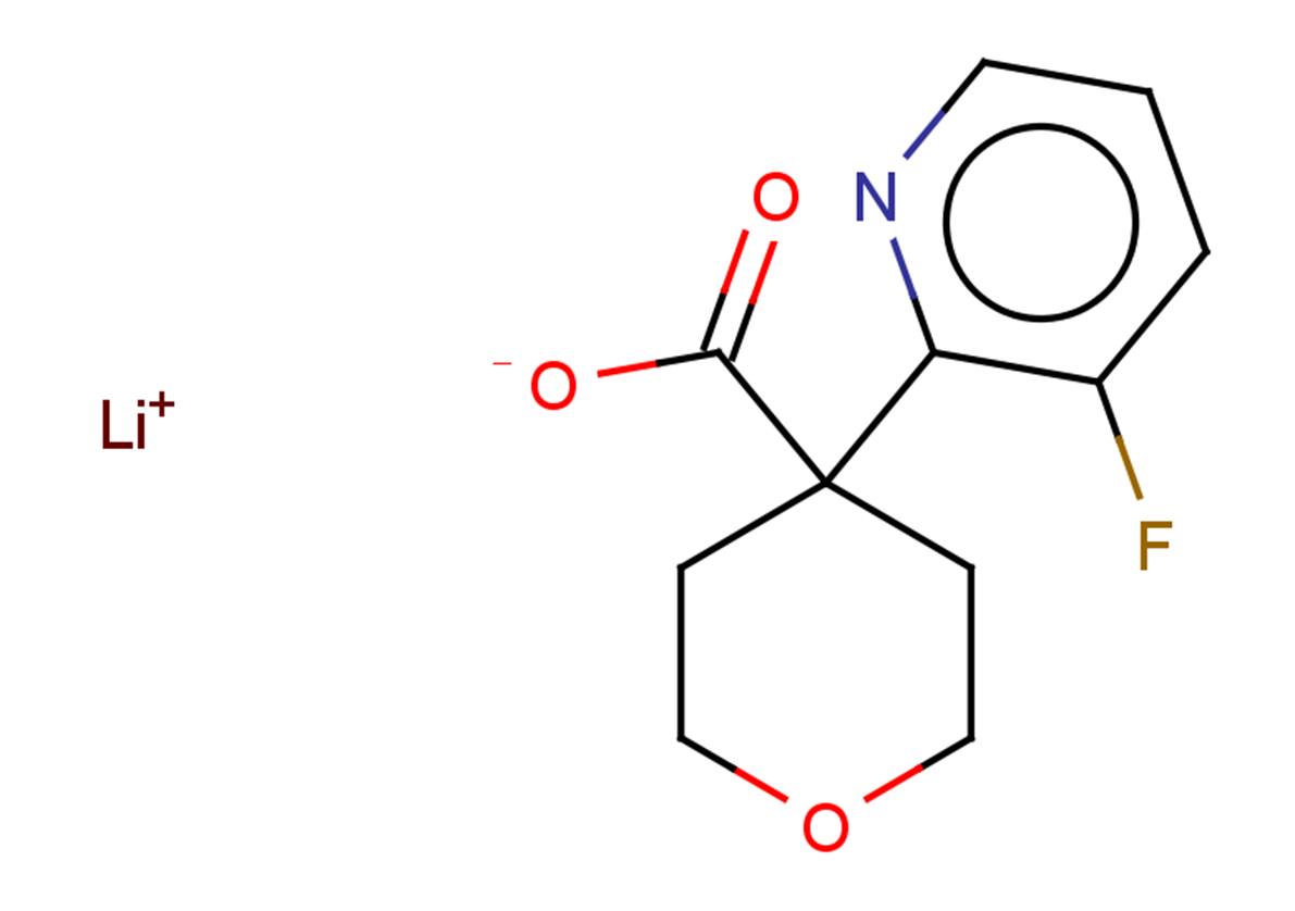 lithium(1+) ion 4-(3-fluoropyridin-2-yl)oxane-4-carboxylate