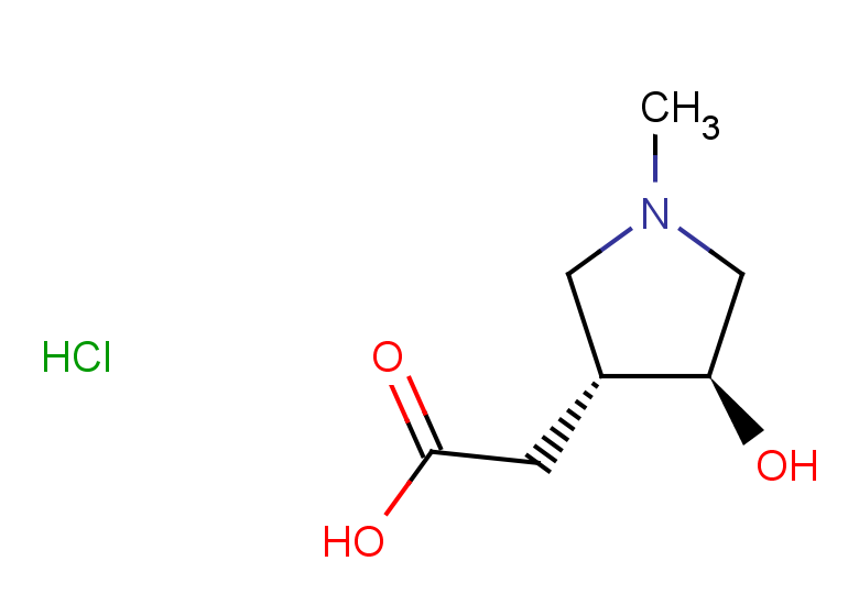 rac-2-[(3R,4S)-4-hydroxy-1-methylpyrrolidin-3-yl]acetic acid hydrochloride, trans