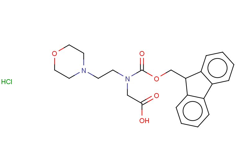2-({[(9H-fluoren-9-yl)methoxy]carbonyl}[2-(morpholin-4-yl)ethyl]amino)acetic acid hydrochloride