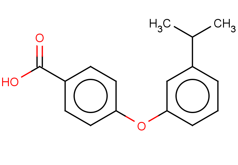 4-[3-(propan-2-yl)phenoxy]benzoic acid