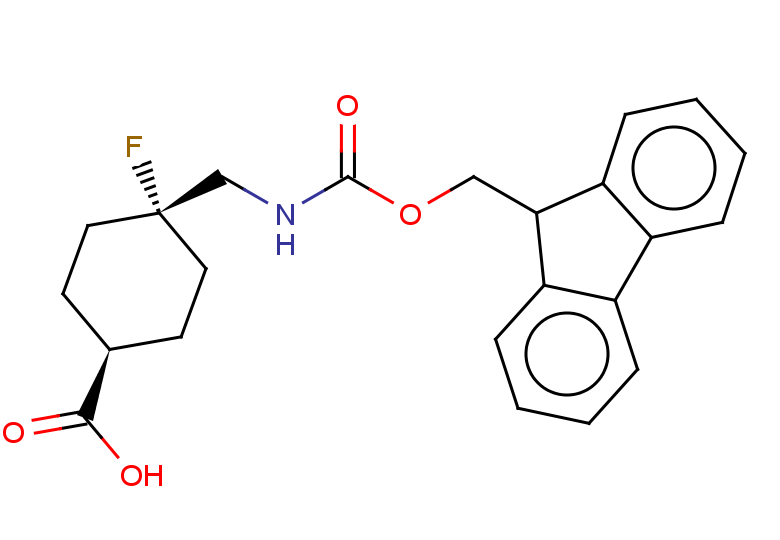 rac-(1r,4r)-4-[({[(9H-fluoren-9-yl)methoxy]carbonyl}amino)methyl]-4-fluorocyclohexane-1-carboxylic acid, trans