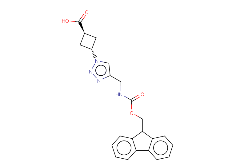 rac-(1r,3r)-3-{4-[({[(9H-fluoren-9-yl)methoxy]carbonyl}amino)methyl]-1H-1,2,3-triazol-1-yl}cyclobutane-1-carboxylic acid, trans