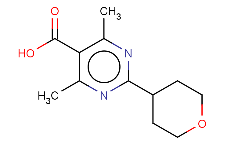 4,6-DIMETHYL-2-(OXAN-4-YL)PYRIMIDINE-5-CARBOXYLIC ACID