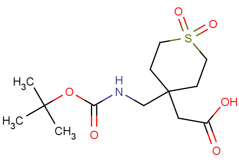 2-[4-({[(tert-butoxy)carbonyl]amino}methyl)-1,1-dioxo-1lambda6-thian-4-yl]acetic acid