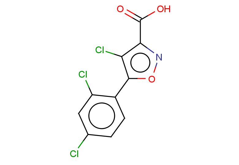 4-chloro-5-(2,4-dichlorophenyl)-1,2-oxazole-3-carboxylic acid
