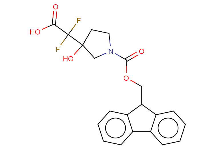 2-(1-{[(9H-fluoren-9-yl)methoxy]carbonyl}-3-hydroxypyrrolidin-3-yl)-2,2-difluoroacetic acid