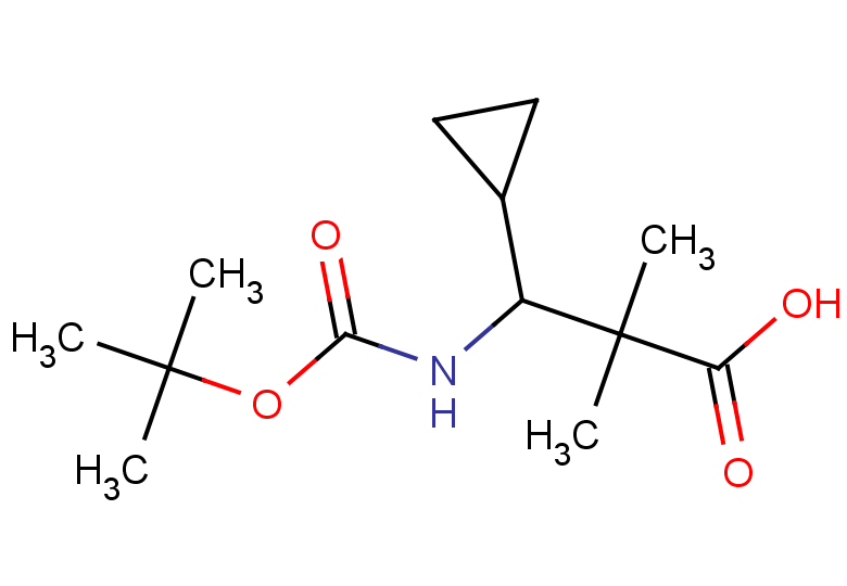 3-{[(tert-butoxy)carbonyl]amino}-3-cyclopropyl-2,2-dimethylpropanoic acid