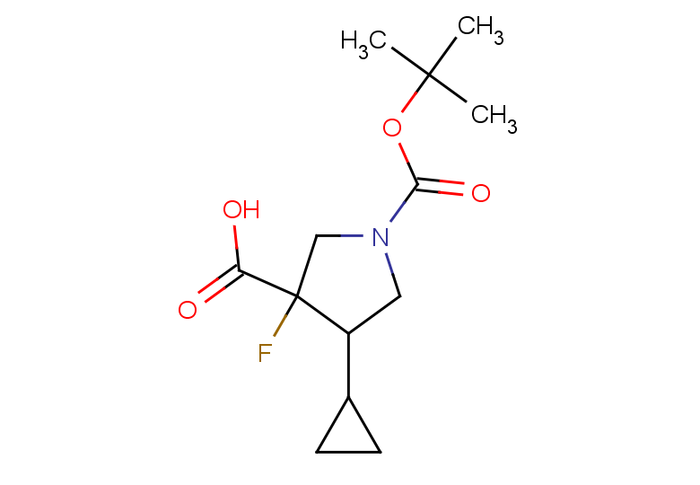 1-[(tert-butoxy)carbonyl]-4-cyclopropyl-3-fluoropyrrolidine-3-carboxylic acid