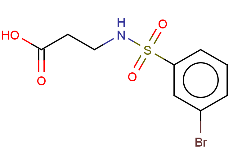 3-(3-bromobenzenesulfonamido)propanoic acid