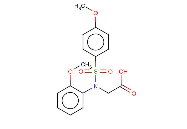 2-[N-(2-methoxyphenyl)4-methoxybenzenesulfonamido]acetic acid
