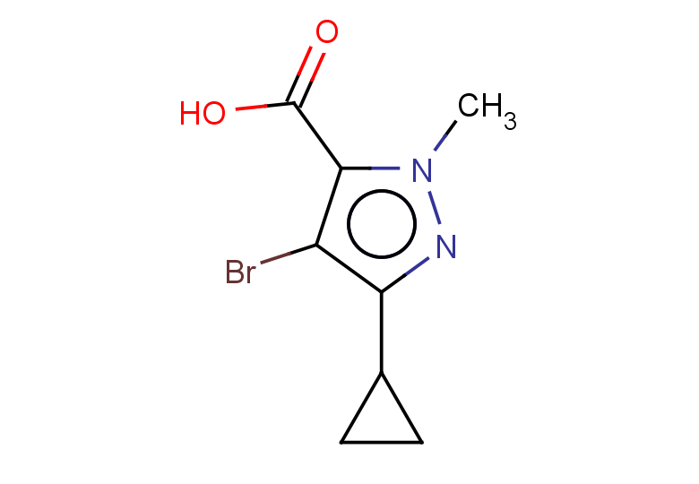 4-bromo-3-cyclopropyl-1-methyl-1H-pyrazole-5-carboxylic acid