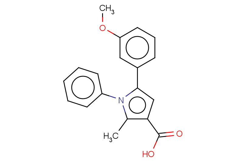 5-(3-methoxyphenyl)-2-methyl-1-phenyl-1H-pyrrole-3-carboxylic acid