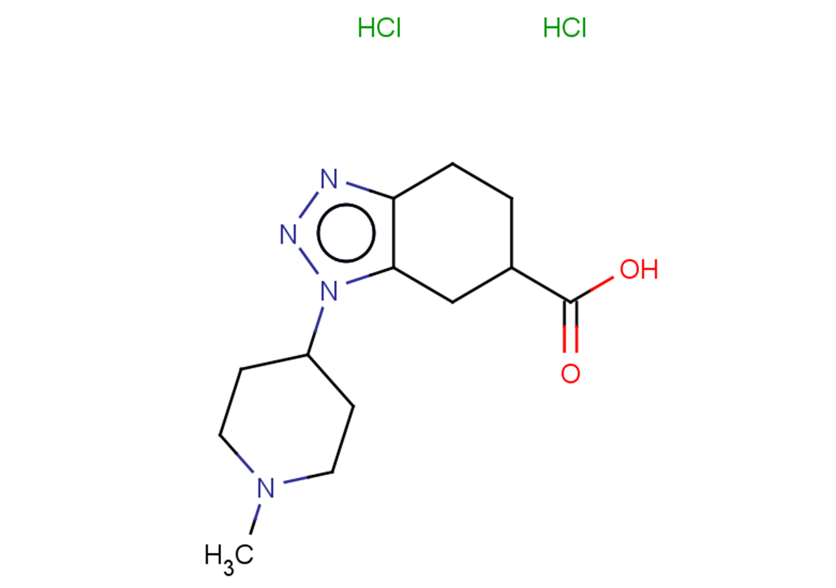 1-(1-methylpiperidin-4-yl)-4,5,6,7-tetrahydro-1H-1,2,3-benzotriazole-6-carboxylic acid dihydrochloride