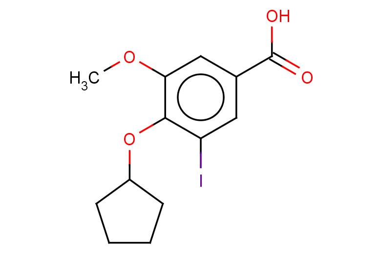 4-(cyclopentyloxy)-3-iodo-5-methoxybenzoic acid