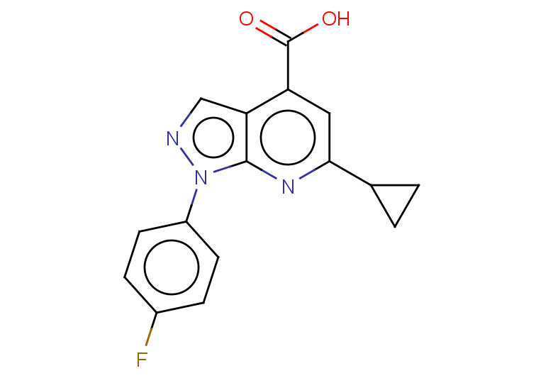 6-cyclopropyl-1-(4-fluorophenyl)-1H-pyrazolo[3,4-b]pyridine-4-carboxylic acid