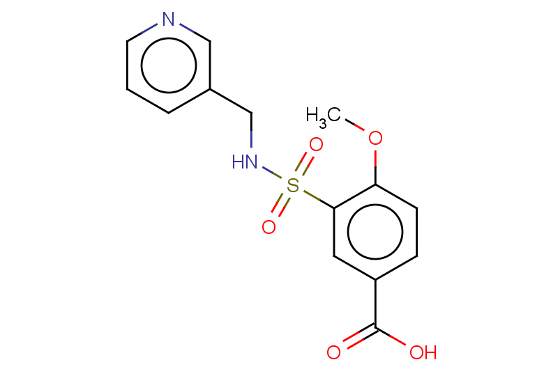 4-methoxy-3-[(pyridin-3-ylmethyl)sulfamoyl]benzoic acid