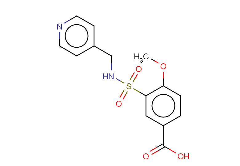 4-methoxy-3-[(pyridin-4-ylmethyl)sulfamoyl]benzoic acid
