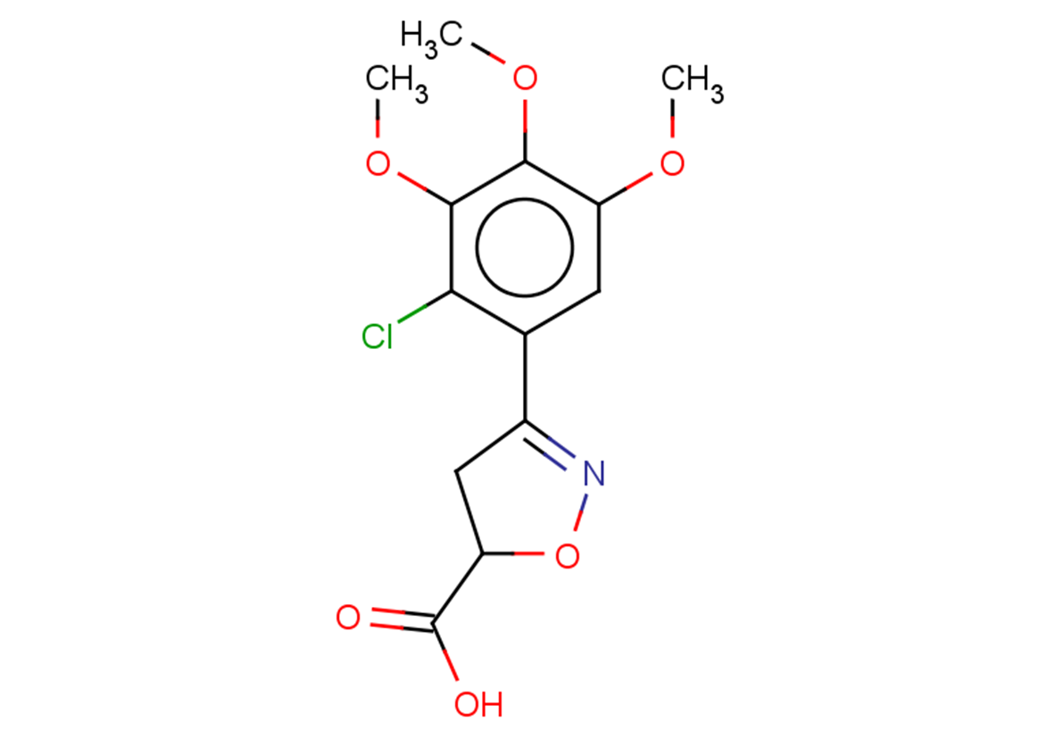 3-(2-chloro-3,4,5-trimethoxyphenyl)-4,5-dihydro-1,2-oxazole-5-carboxylic acid