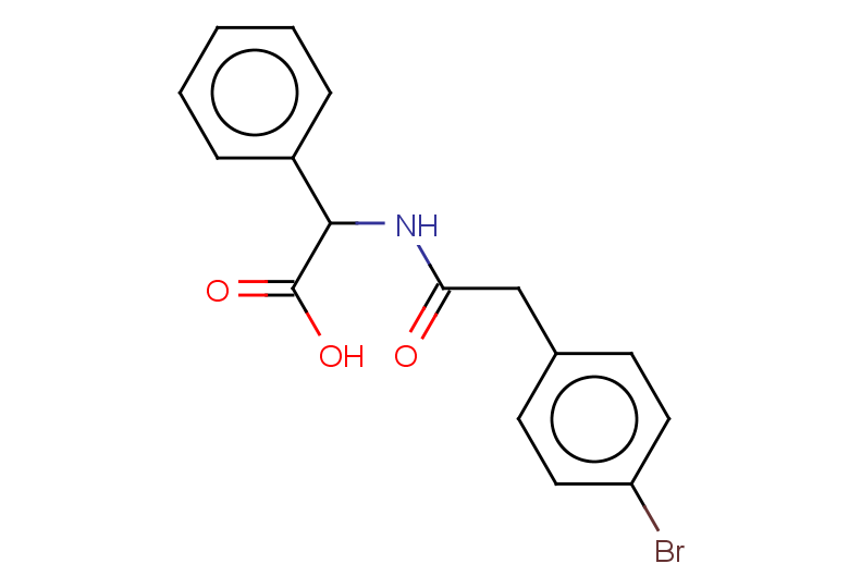 2-[2-(4-bromophenyl)acetamido]-2-phenylacetic acid